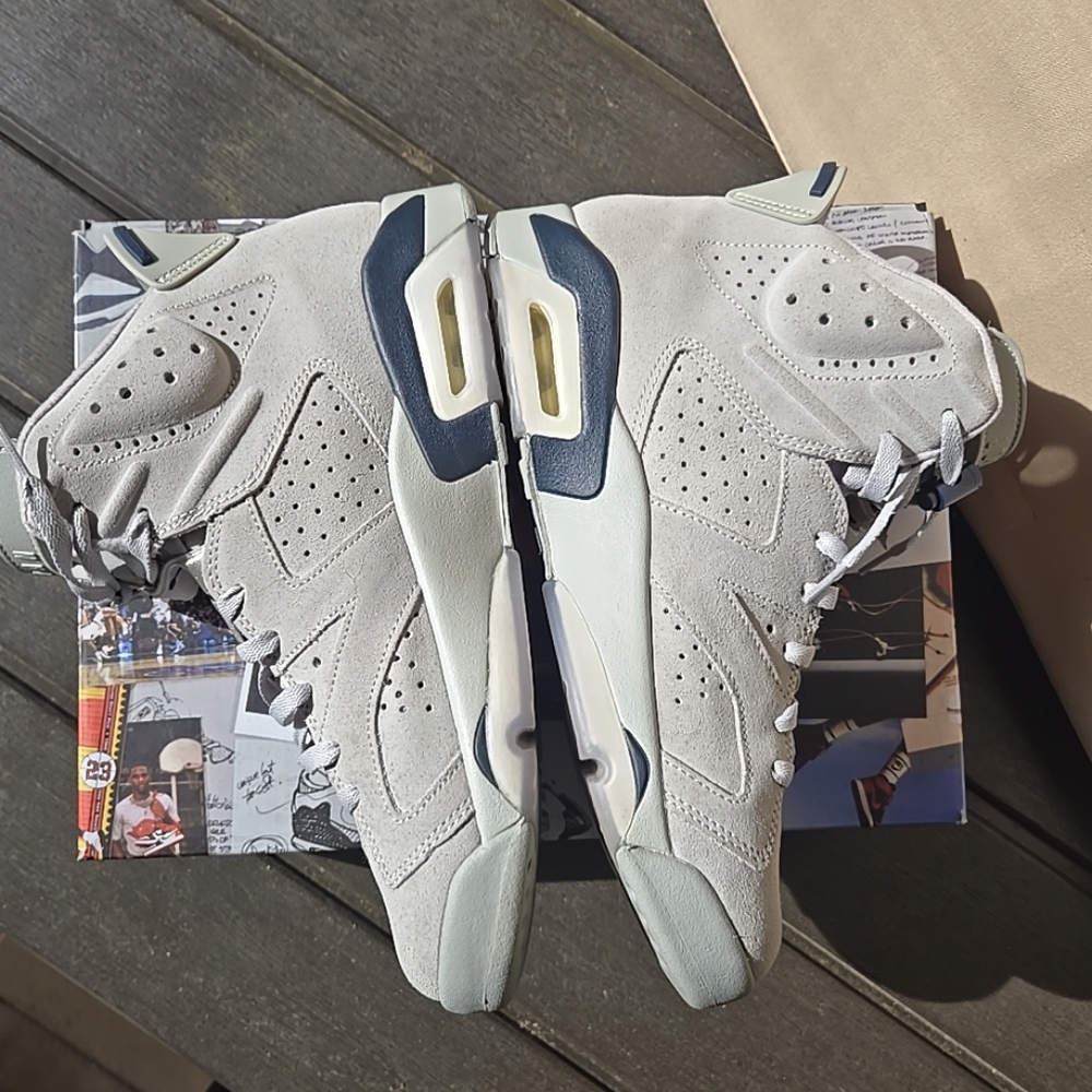 Air Jordan 6 Retro Magnet/College Blue Aimant/Marine College - Picture 3 of 12